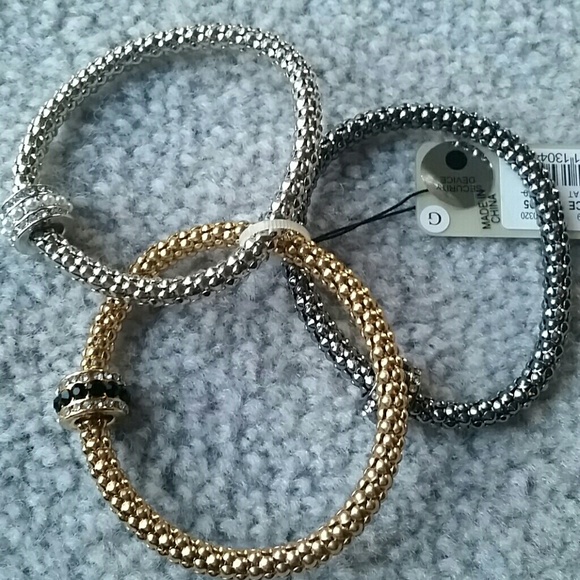 Set of 3 elegant bracelets - Picture 1 of 6